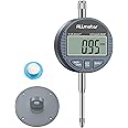 ALLmeter Digital Dial Test Indicator 0-25.4mm Range,0.01mm/0.0005" Resolution Dti Gauge,Switchable mm/inch,Large LCD Display for Industrial,Laboratory,and 3D Printer Use