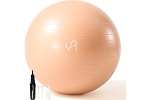 RYTMAT Anti Burst Yoga Ball 65cm/55cm Extra Thick Gym Ball with Inhalation Tube Anti Slip Exercise Ball for Yoga Pilates Labour Balls Chair for Balance Core Training