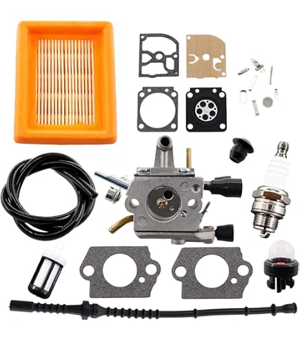 Kit de carburateur avec filtre à air et bougie d'allumage pour souffleur de feuilles Stihl BG86 SH56 SH56C SH86 SH86C BG86CE BG86Z BG86CEZ, remplace ZAMA C1M-S261B, référence 4241 120 0616 Kit de carburateur avec filtre à air et bougie d'allumage pour souffleur de feuilles Stihl BG86 SH56 SH56C SH86 SH86C BG86CE BG86Z BG86CEZ, remplace ZAMA C1M-S261B, référence 4241 120 0616