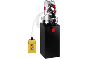 ‎OLDFE OldFe 8L Einfachwirkende Hydraulikaggregat 12V Hydraulikaggregat 4,5 m Hydraulikpumpe Acting Hydraulic Power Pack Tank Hand Pump