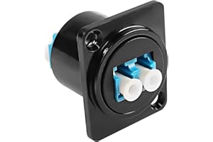 XMSJSIY Adattatore da LC a fibra ottica per pannello di montaggio maschio tipo D da femmina a femmina accoppiatore singolo modo multimodale modulo socket per rete LAN Patch Panel – 1 pezzo