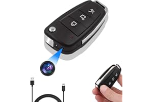 RUMUCF Spy Camera Car key Mini Hidden Camera HD 1080P Video Recorder with Motion Detection Loop Recording Night Vision, Small Portable Camera for Video Recording, No WiFi Required