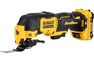 Dewalt 12 V sladdlös multiverktyg DCS353D2 (oscillerande verktyg, borstlös, med multifit-adapter, AirLock-dammutsugning, LED