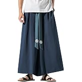 GURUNVANI Men's Wide Leg Pants Japanese Yoga Trousers Hip Hop Baggy Trousers