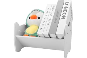 WOKICOR Regał dla dzieci, małe biurko, regał dla dzieci, biały organizer na książki, do pokoju dziecięcego (biały)