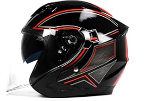 Casco Jet a Doppia Visiera BHR 809 Double | Casco Scooter Omologato ECE | Casco Jet con Sgancio Micrometrico