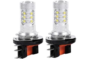 ZDETGU 2x H15 LED-lampor 80W 1200LM Konvex Lins för Strålkastare och DRL-byte