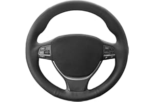 MEWANT Funda para Volante BMW Serie 5 F07 F10 F11 F18 2011-2016/6 Series F06 F12 F13 2012-2018/7 Series F01 F02 F03 F04 2012-2015 / M5 F10 2013 Accesorios para Volante de la Serie 5