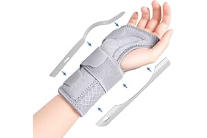 Paskyee Attelle de poignet pour canal carpien pour homme et femme, attelle de poignet réglable pour main droite et gauche, soulagement de la douleur pour l'arthrite, les tendinites