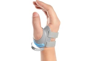 FORTEMOTUS Férula Ortopédica para Pulgar Derecho, Alivio del Dolor por Osteoartritis de Articulación del Pulgar en Silla de Montar, Artritis (Gris, S, 16-19 cm)