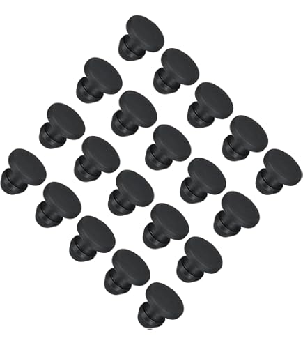 15 Tappi In Silicone Per Fori 10-10.5mm - Gomma Impermeabile Nero - Foto 3