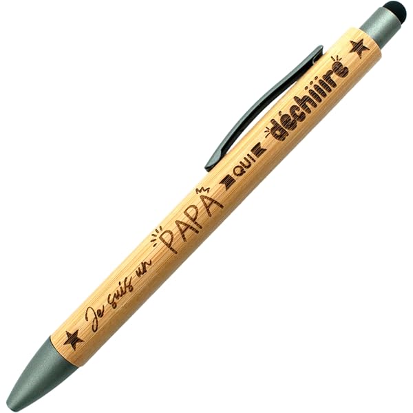 Pot à Crayons Personnalisé Pour Papa - Acrylique Transparent, Motif Inspirant, Idée Cadeau Fête Des Pères