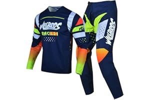 Willbros Pantalones de Camiseta de Motocross Traje Hombres Bicicleta Sucia Juego de Engranajes MX Mujeres Fuera del Camino Montando Adulta Ropa de Carrera