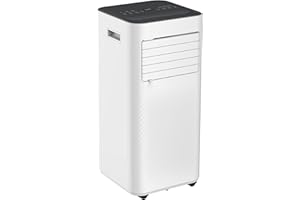 Portable Air Conditioner 9000 BTU with Remote Control, JYMIPA Portable AC Cooling, Dehumidifying, Fanning, Energy Efficient for Room Up to 230 Sq.Ft, Sleeping Mode, Time Setting, Water Full Indication