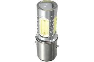 12 V BA20D H6 4 COB LED vit glödlampa för motorcykel cykel moped ATV strålkastare
