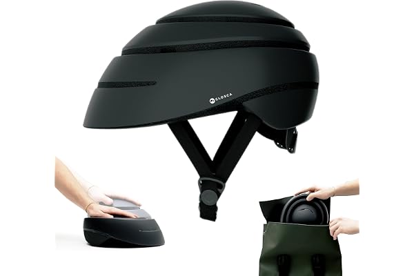 CLOSCA. Casque Pliable de vélo Urbain pour Adulte. Casque de Trottinette électrique, vélo électrique certifié. Casque pour Homme et Casque pour Femme.