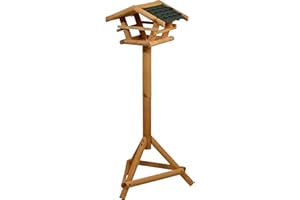 Dobar 48100 FSC Grande volière Faite de Bois Tendre Solide imprégné de pin Massif avec Un Toit en bardeaux d'asphalte Vert avec Support