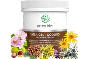 GREEN IDEA TATRA ziołowy żel - intensywnie chłodzi - szybka regeneracja po sporcie (bóle mięśni) z kasztanem, żywokostem, arniką - na mięśnie i stawy - tłuszcz koński 250 ml
