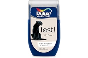 Dulux Valentine Peinture Testeur Crème de Couleur - Murs et Boiseries - Mat - Couleur Lin Brut 30 ml