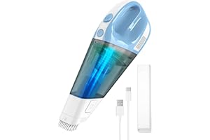 Enocos Handheld Vacuum Cleaner, Wireless Vacuum Cleaner Car Vacuum Cleaner, 12000 Pa Suction Power, 11.1 V Li-ion 7800 mAh Battery, Quick Cleaning, Wet and Dry Use