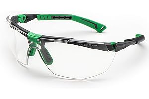 UNIVET | 5X1 Clear Plus Gafas de trabajo protectoras, Lente de gran confort