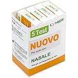 Lyher – 5 scatole test COVID 19 Tamponi Rapidi Nasali. Validato Nuove Varianti Dicembre 2023. Sensibilità 100% a carica viral
