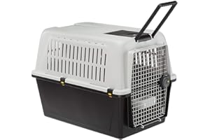 Ferplast Trasportino per cani di taglia media ATLAS 60, Box per Trasporto Cani, Porta in acciaio plasticato, Sistema di chiusura di sicurezza, Griglie per l'aerazione, 61 x 91 x h 68 cm.