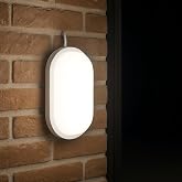 Aydos 15W IP65 Oval Beyaz LED Tavan ve Duvar Lambası | 6500K Beyaz Işık | Su ve Toz Ge&ccedil;irmez Banyo Bah&ccedil;e Balkon Aydınlatma Ar