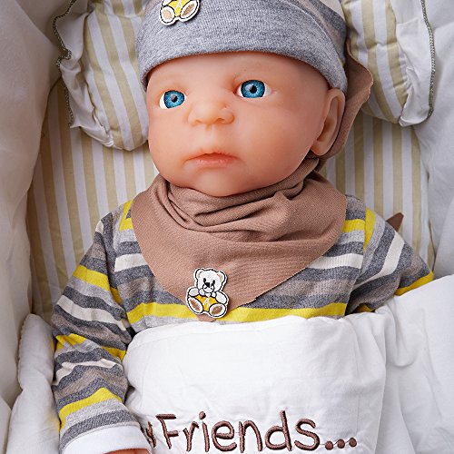 IVITA 21'' 10.8lbs Reborn Baby Doll Soft Silicone Washable for Girls