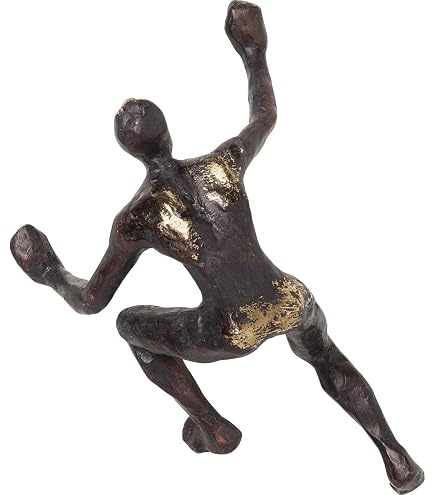 Scultura A Parete Uomo Rampicante – Figura Astratta 3D In Stile Classico Per Decorare Interni