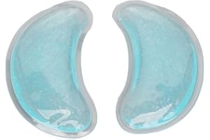 CRYFOKT Cuscinetto per gli Occhi, Confezione Riutilizzabile per Occhi in Gel di Ghiaccio in PVC a Prova di Perdite, Cuscinetto per Occhi in Gel per Impacchi a Freddo Caldo Portatile Facile