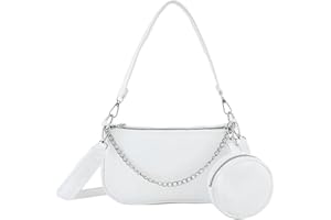 Mabecol Borsa Donna in PU Pelle, Borsa a Tracolla Spalla Borsetta Elegante con Portamonete, Pochette Ascellare con Tracolla Regolabile