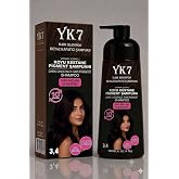 YK7 Beyaz Kapatıcı Şampuan, Sa&ccedil; Siyahlaştıran Şampuan 300 ml. (Koyu Kestane 3.4)