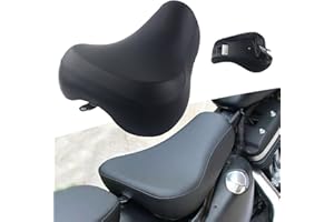 FINMOKAL Motorrad-Sitzkissen Sitzauflage für Vorderradfahrer für Harley Sportster XL Modelle 1200 883 72 48 1983-2003
