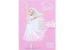 Depesche 12124 TOPModel Ballet-Journal avec Code numérique et Son en Rose, Livre avec Motif Ballerine et 80 Pages lignées et illustrées de Couleurs Vives, Multicolored, ca. 20,5 x 15 x 3,5 cm