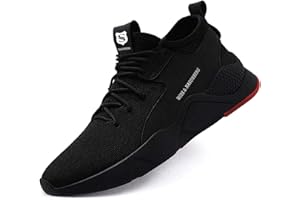 NASONBERG Arbeitsschuhe Herren Damen Sicherheitsschuhe Stahlkappen Schutzschuhe Leicht Stahlkappenschuhe Sportlich Arbeitsschutzschuhe Unisex
