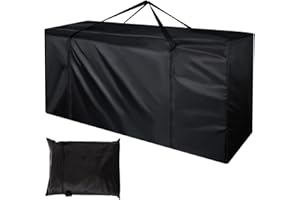Jesustree Sac de Rangement pour Coussins, Housse de Rangement Imperméable Tissu Oxford 210D, Étanche à la Poussière, Anti-UV, pour Drap Oreiller Meubles de Jardin d'Extérieur, Sapin Noel