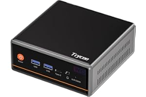 ‎TRYCOO Trycoo Mini PC AMD Ryzen 5 5600H (6C/12T, up to 4.2GHz),16GB DDR4 RAM,512GB SSD,WiFi 6/ BT5.2/ Type-C/DP 1.4/HDMI Triple-Display/Dual Band WLAN,Micro PC for Gaming & Office