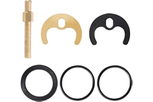 Lyeteung M8 Kit di Fissaggio Rubinetto Monoblocco, Fissaggio a Singolo Fori Rubinetti, per Cucina Bagno Lavanderia, Oro