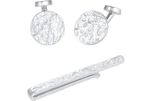 Kuzzoi Cuff-Daddy - Gemelli da uomo in argento Sterling 925, con design a monachella, stile uomo