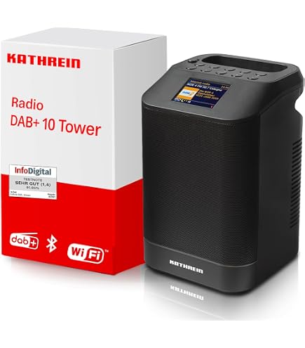 MEDION WLAN Internet Radio S85105 – DAB+/UKW, Farbdisplay, AUX-Eingang, Mit Uhr
