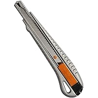 Fiskars Profi-Cuttermesser aus Metall, 9 mm, Orange/Metall, 1004618
