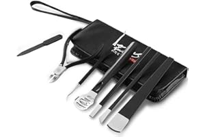 ZTOWOTO Set di strumenti professionali per pedicure Kit per la cura della lima per piedi in acciaio inossidabile Rimuovi i calli sulla pianta dei piedi,pelle morta,pelle vecchia e unghie spesse
