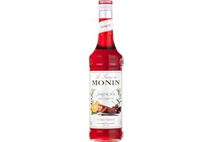 Monin Sangria Syrup 70cl Bottle - Red Sangria Fruiity Mix Syrup Flavouring for Drinks by Monin