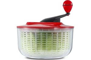 GEEDEL Salad Spinner Large, 5L Lettuce Spinner Salad Dryer Fruit Vegetable Washer Easy to Clean Mixer Easy and Quick Drying, Salad Maker Salad Spinners for Vegetables Fruits