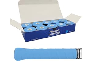 G-Lueck 10er Set Tennis Griffband (sehr griffig) | 0,50-0,60mm Stärke | Overgrip für Squash Badminton Schläger & Kicker inkl. selbstklebendes Abschlußband | Anti-Rutsch