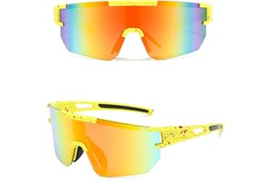 MUSELK Gafas de Sol Deportivas para Hombre y Mujer, Gafas de Sol polarizadas Gafas de Sol con UV400 para Actividades al Aire libre Carreras Ciclismo Esquí
