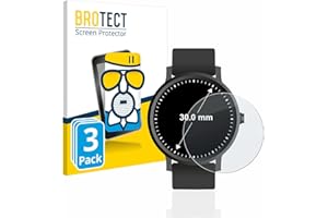 brotect Anti-Reflet Protection d'Écran Verre Mat pour Montres (Circulaire, ø: 30 mm) (3 Pièces) - Film Protecteur Vitre 9H