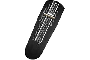 TNSLAND Fussmessgerät für Kinder und Erwachsen in Einem Schuhmessgerät Schuhgrößenmesser kinder Fußmessgerät Baby Geeignet für Europälsche Größen und Britische Größen （UK 1-12/EU 16-47） mit CM Schuh Messgerät