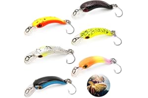 SUNSK Esche da Pesca Alla Trota Cucchiaini Esche Artificiali Pesca Spinning Mare Esche da Pesca per la Carpa d'Acqua Dolce di Acqua Salata Bass 6 Pezzi